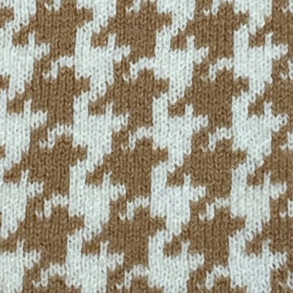 HOPE & HENRY Bow Detail Child’s Sweater Dress Sz 3 Tan Houndstooth 100% … - Picture 10 of 13